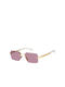 David Beckham Women's Sunglasses with Gold Metal Frame and Purple Lens DB 7109/S LOJ/4S