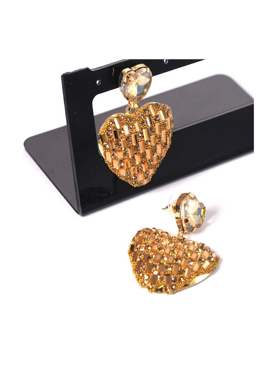 Καρδιά Earrings Gold Plated