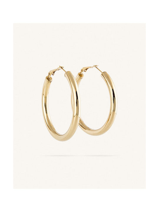 StanStefan Earrings Hoops made of Steel Gold Plated