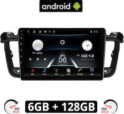 Ηχοσύστημα Αυτοκινήτου για Peugeot 508 2010-2015 (Bluetooth/USB/AUX/WiFi/GPS) με Οθόνη Αφής 9"