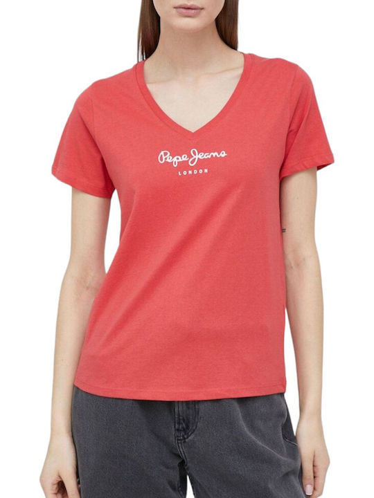 Pepe Jeans Wendy Γυναικείο T-shirt Κόκκινο