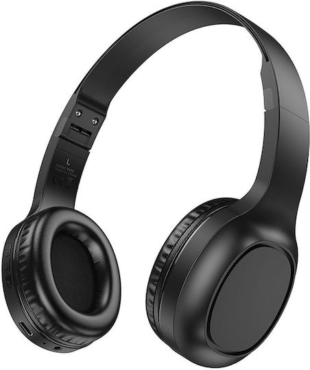 Hoco Charm W46 Wireless Bluetooth Over Ear Headphones with 20 Hours Playing Time Black