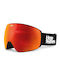 Horsefeathers Ski- und Snowboardbrille für Erwachsene Schwarz mit schwarzem Spiegelfilter