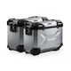 SW-Motech Aluminium Motorcycle Hard Side Case Set 45lt in Silver Colour