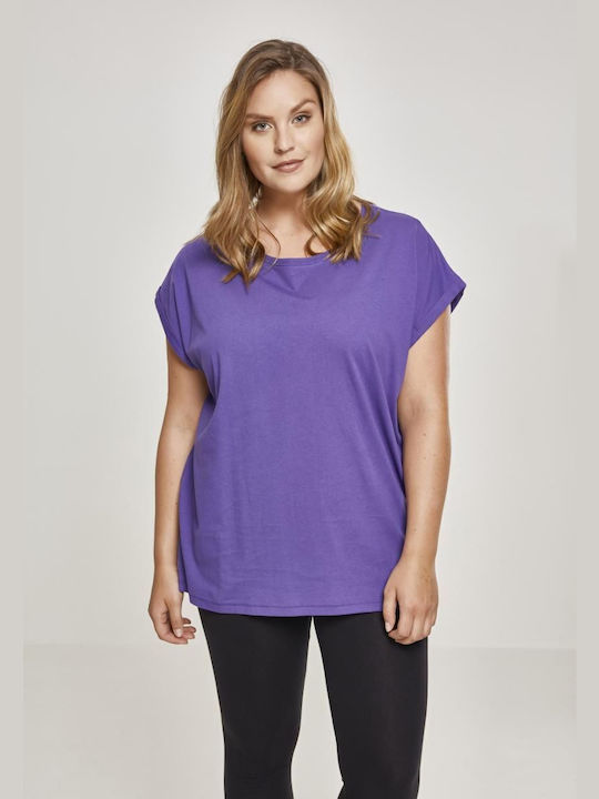 Urban Classics Γυναικείο T-shirt Ultraviolet