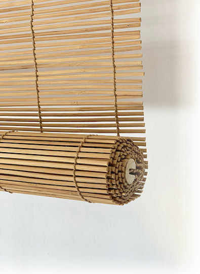 Woodware Στόρι Σκίασης Μπαμπού σε Καφέ Χρώμα Π90xΥ200εκ.