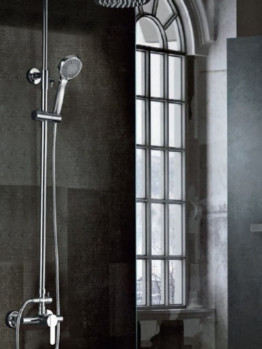 Imex Roma Reglabilă Coloană de duș cu Baterie Argint
