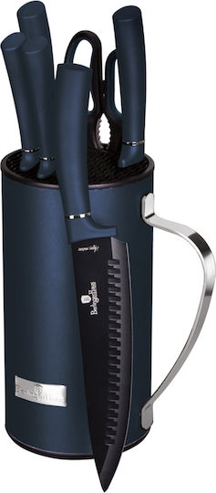 Berlinger Haus Inox Cooking Utensil Set with Base Black Aquamarine Edition 7pcs
