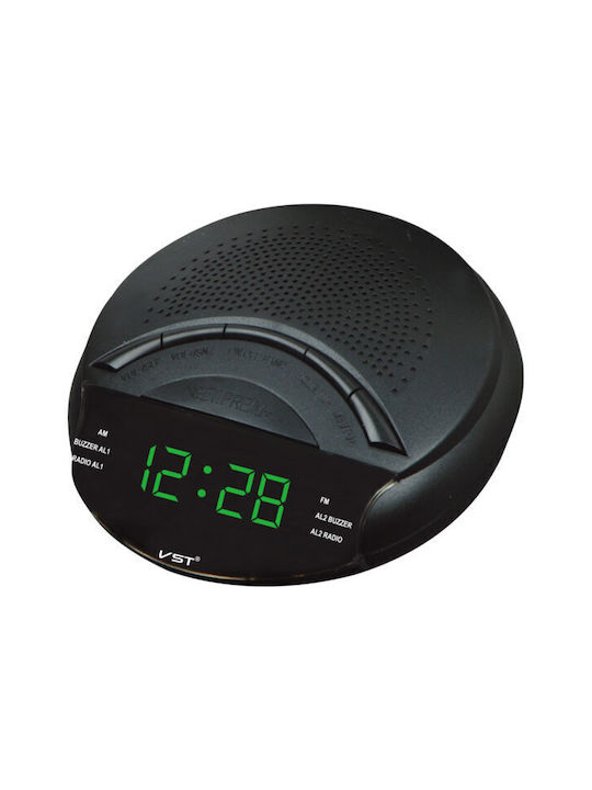 Akai Home Επιτραπέζιο Ψηφιακό Ρολόι με Ξυπνητήρι & Ραδιόφωνο Κόκκινο VST-903