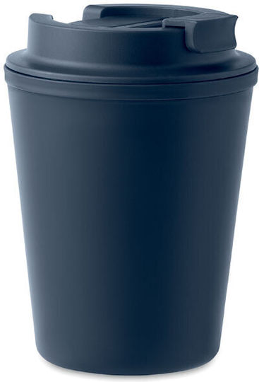 Midocean Tridus Becher Keramik mit Deckel Blau 300ml Midocean Tridus Becher Keramik mit Deckel Blau 300ml