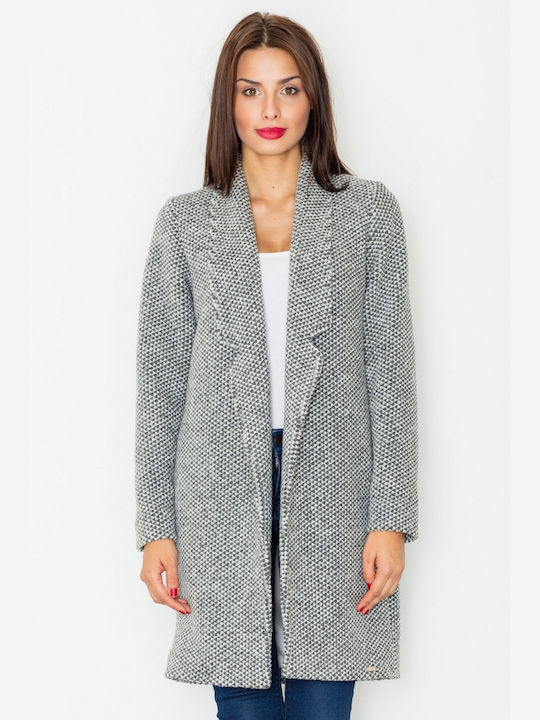 Figl Women's Midi Coat Gray