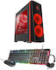 Smart PC Red Titan Gaming Desktop PC (i3-9700KF/16GB DDR4/120GB SSD + 1TB HDD/W10)