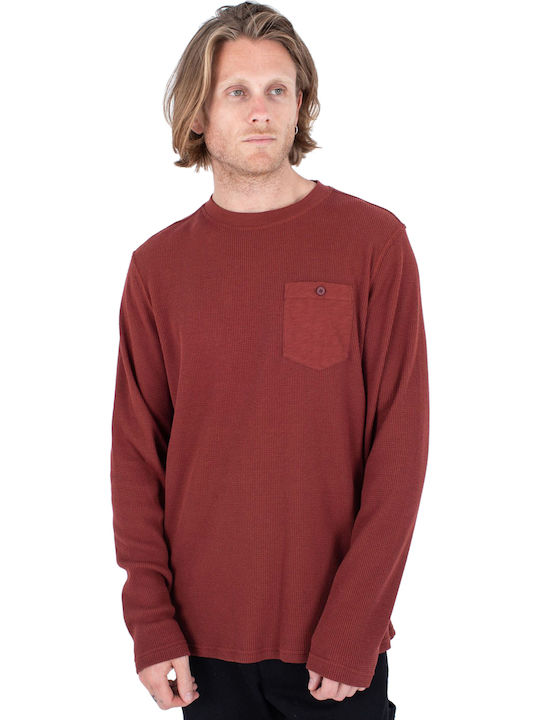 Hurley Long Sleeve Blouse Burgundy