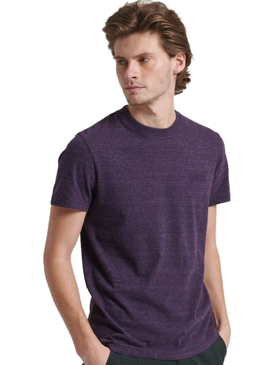 Superdry Μπλούζα Κοντομάνικη Deep purple marl