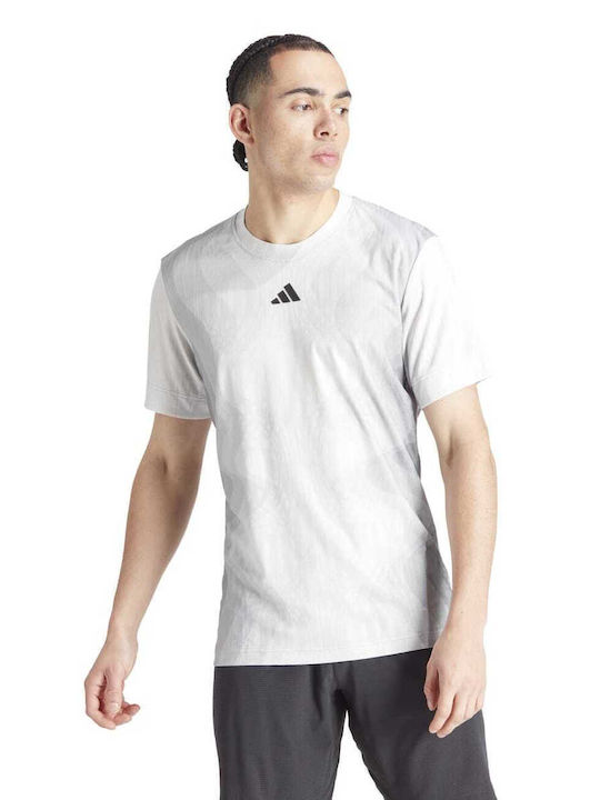 Adidas Bărbați T-shirt Sportiv cu Mânecă Scurtă Gri