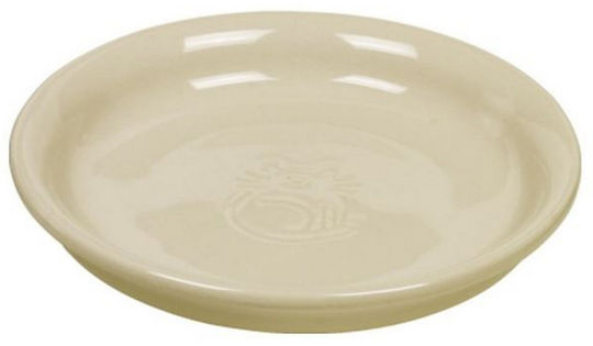 Nobby Ceramică Farfurie Mâncare pentru Câine & Pisică 100ml 14cm în Culoare Bej