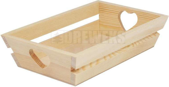 Sunday Wooden Hearts 23.9x15cm Thickness 5.6mm 1pcs