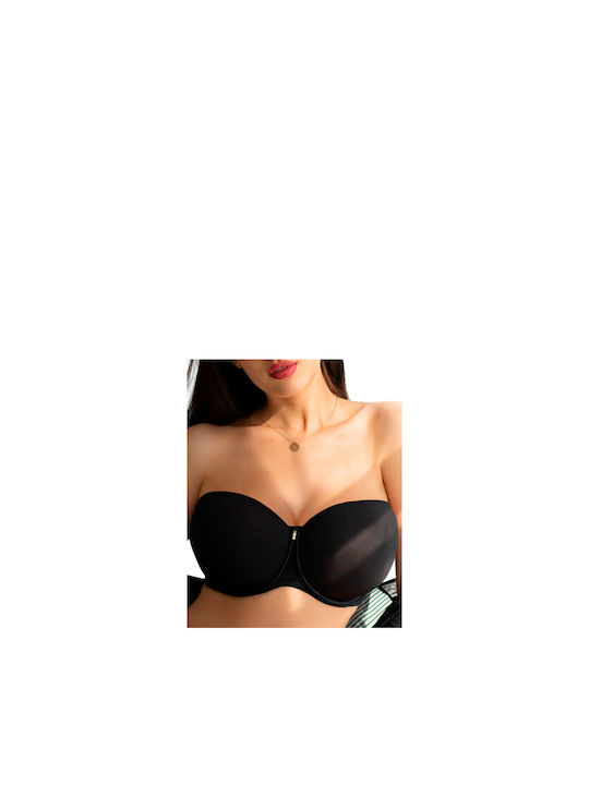 Krisline Strapless Bra Black