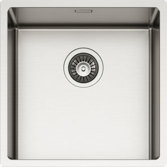 Karag Esprit 400 Ένθετος Νεροχύτης Inox Μ44xΠ44cm Ασημί