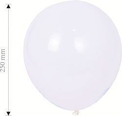 Set of 100 Balloons Latex White