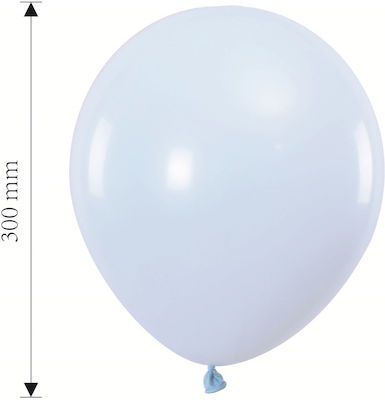 Set of 8 Balloons Latex Blue