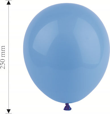 Set of 100 Balloons Latex Blue