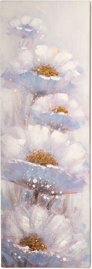 Iliadis Canvas Flower Panel Ελαιογραφία σε Καμβά 40x120 cm