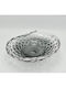 Iliadis Glass Decorative Platter Transparent-Black 48x35x15cm
