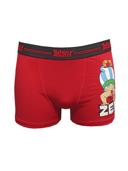 Asterix Boxeri pentru bărbați Red 1Pachet