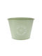 Iliadis Planter Metal Green 24x24x17cm.