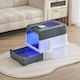 Katzentoilette Geschlossen mit Filter Schwarz L35 x B50 x H34cm