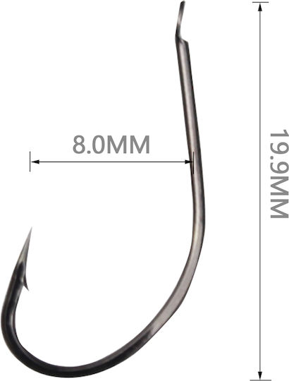 Tpster Fishing Hooks Set 8pcs No13