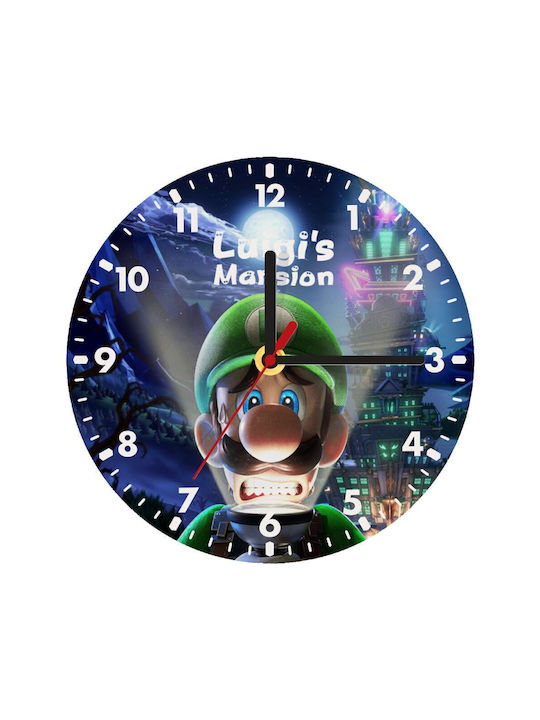 Koupakoupa Kinder Wanduhr Luigi's Mansion Hölzernes 20εκ.