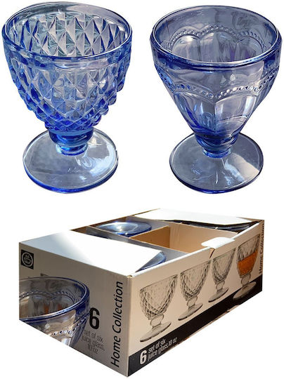 HOMie Set of Glasses for White Wine made of Glass Stemmed 220ml 6pcs