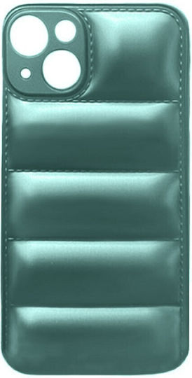 Puffer Back Cover Piele artificială Verde (iPhone 14)