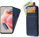 Idol 1991 ANTI-RFID Wallet Δερμάτινο Μπλε (Redmi Note 12 5G)