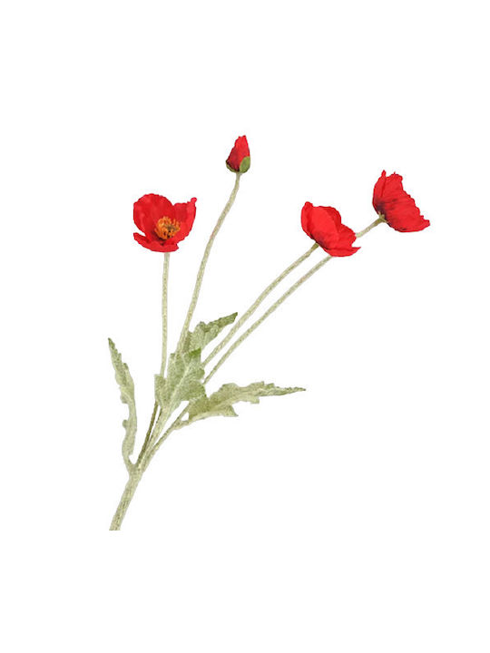 Artificial Poppy Flower 59cm