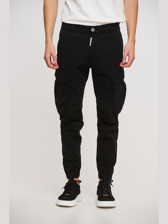 Royal Denim Pantaloni pentru bărbați Elastice Black