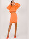 Ex Moda Em-kmpl-705.25 Set with Maxi Skirt Fluo Orange.