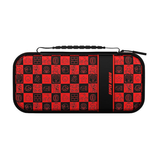 PDP Super Mario Icons Θήκη Μεταφοράς για Κονσόλα Switch Κόκκινη