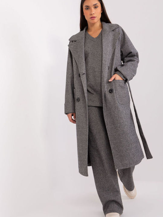 Lakerta Women's Midi Coat Gray