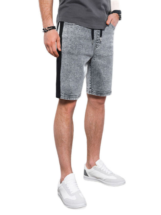 Ombre Herrenshorts Jeans Grey