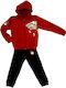 Kids Sweatpants Set Red/Black 2pcs