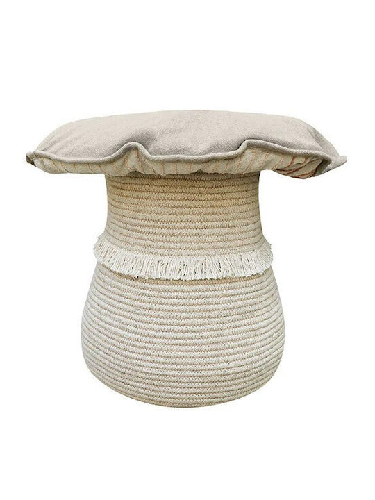 Lorena Canals Kinder Aufbewahrungskorb Mushroom Beige 45x40x40cm
