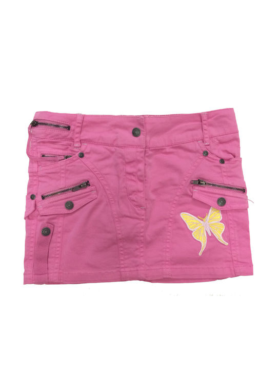 Kinder Rock aus Jeans Fuchsie