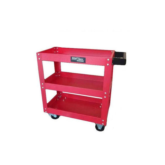 Kraft & Dele Wheeled Metallic Tool Carrier W51xD26xH58cm