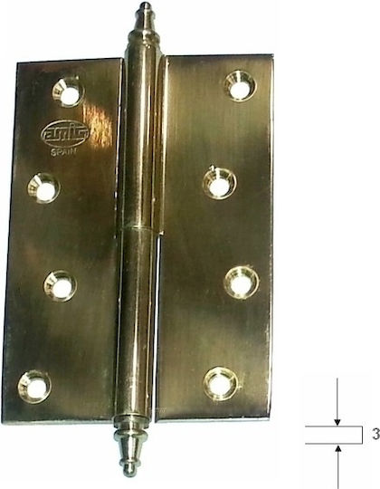Amig Balama Ușa Alamă Brass 100x70mm Left 1buc 1007
