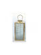 Iliadis Metallic Lantern Gold 14x15x30cm