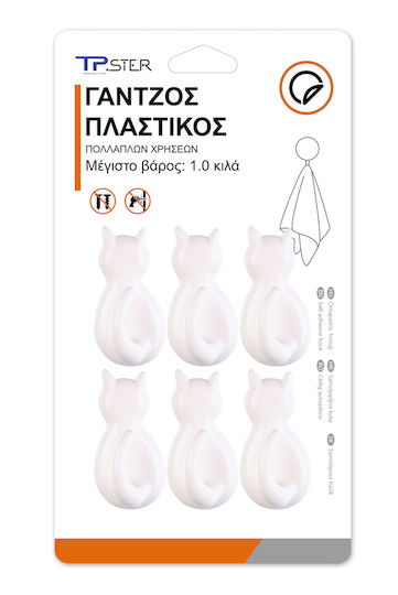 Tpster 32680 Кукли със закопчалка за обръч и примка Пластмасови 6бр