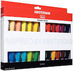 Royal Talens Amsterdam Σετ Ακρυλικά Χρώματα Ζωγραφικής Πολύχρωμο 20ml 24τμχ